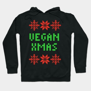 Vegan Xmas - Ugly Christmas Sweater Style Hoodie